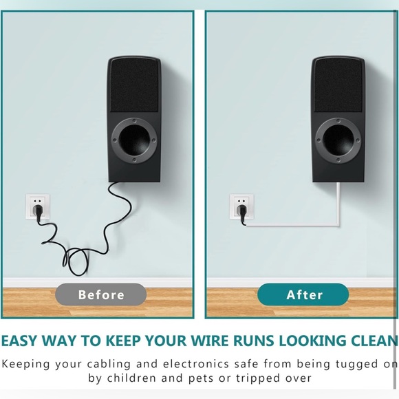 Wall Cord Cover, 153in Mini Wire Hider, Paintable Cable Concealer, 9 Pieces -NWT - Picture 3 of 9